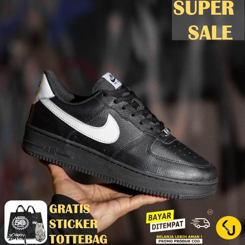 NIKE AIR FORCE 1 FULLBLACK SWOOSH WHITE 