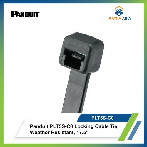 Panduit PLT4S-C0 Pan-Ty Cable Tie, Weather Resistant Nylon 6.6...
