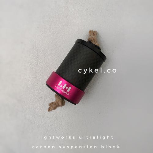 Jual lightworks carbon suspension pink black elastomer ultralight