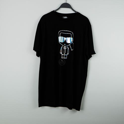 Gambar Kaos KARL IKONIK OUTLINE SILVER BLACK Tshirt 100% ORIGINAL - XL dari HYPESNEAKER.ID Kota Salatiga Tokopedia