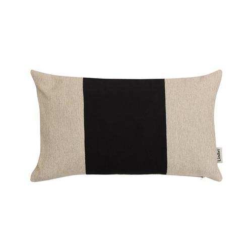 black cushion sofa