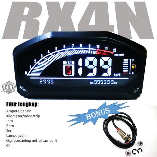 Jual speedometer digital rx4n model koso variasi universal lengkap