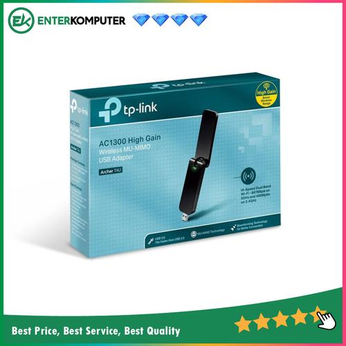 Gambar TP - Link AC1300 Wireless Dual Band USB Adapter - T4U dari Enter Komputer Official Jakarta Pusat Tokopedia