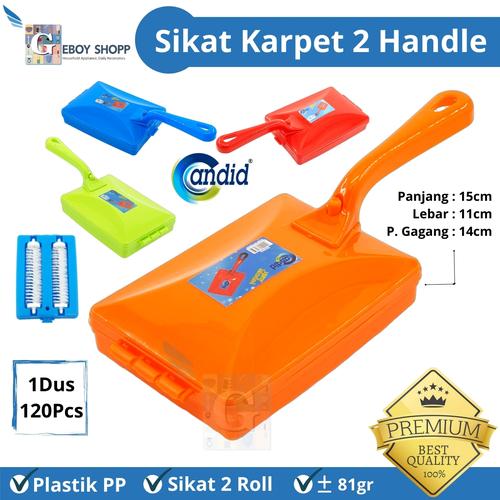 Gambar SIKAT KARPET AJAIB 2 HANDLE - Biru dari Geboy Shopp Jakarta Barat Tokopedia