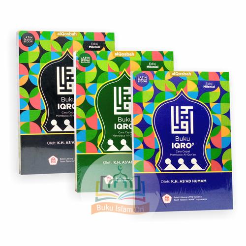 Promo Buku Iqro Edisi Milenial - Iqra Anak + Latin - Jilid 1-6 - Al