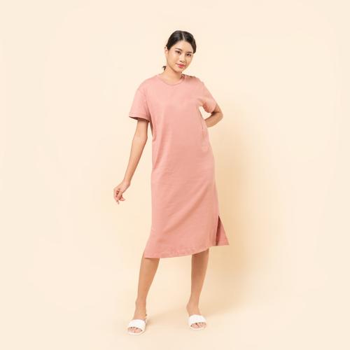 Jual Long Dress Cotton Spandex 30s 