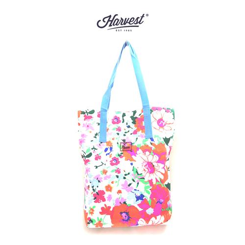flowery tote bag