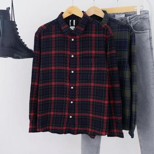 Jual Kemeja Flanel Pria H\u0026M / H\u0026M Men 