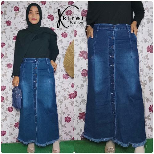 Jual Rok Span Jeans Jumbo Size 36-38-40 
