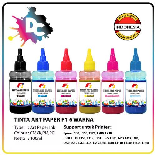 Jual Tinta Printer Art Paper F1 Ink Black 100 ml for Printer Epson
