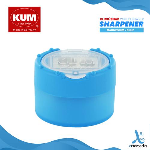 Gambar Rautan Pensil KUM Sharpener Click Snap Container - 2 HL MG BLUE dari Artemedia_NEW undefined Tokopedia