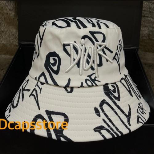 Jual bucket hat c.dior and shawn-hitam 