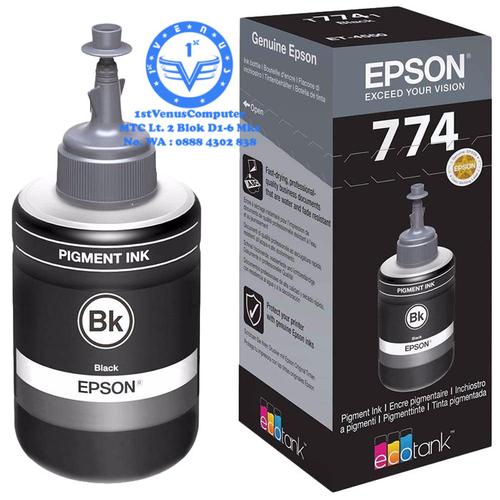 Jual TINTA EPSON 774 BLACK ORIGINAL FOR M100,M105,M200,M205,L605,L655,L1455  - Kota Makassar - 1stVenusComputer | Tokopedia