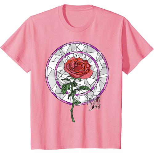 The Beast Rose Stained Glass Graphic 