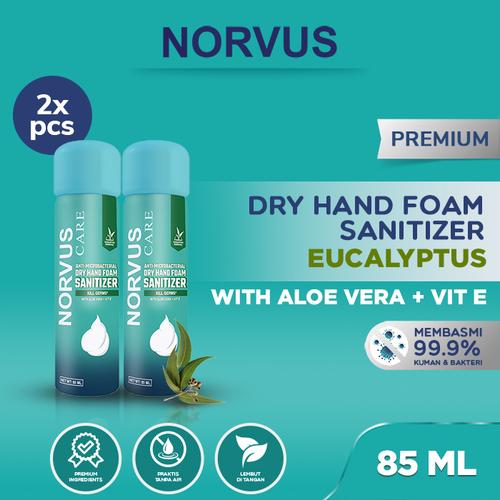 Gambar Dry Hand Foam Sanitizer 2x 85 ml - NORVUS dari Norvus Indonesia undefined Tokopedia