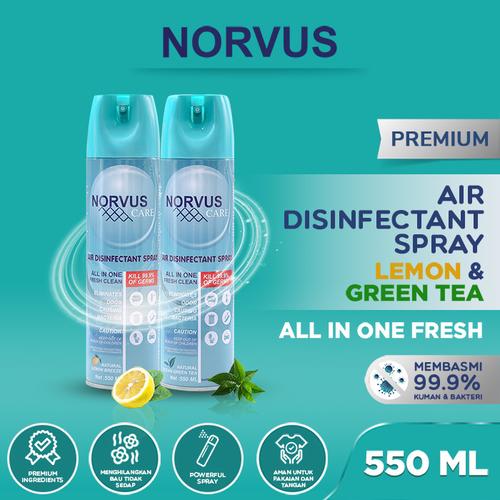 Gambar Lemon & Green Tea Air Disinfectant Spray 2x 550ml - NORVUS dari Norvus Indonesia Jakarta Barat Tokopedia