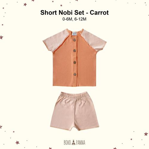 Gambar SHORT NOBI SET -SETELAN BAYI- - CARROT, 6-12M dari Bohopanna Jakarta Utara Tokopedia
