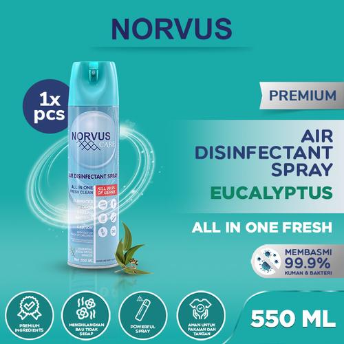 Gambar NORVUS Air Disinfectant Spray Aerosol 550ml - Essential Eucalyptus dari Norvus Indonesia Tokopedia
