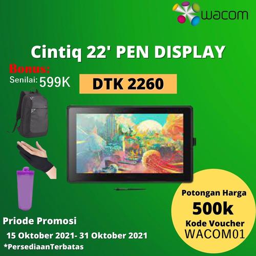 Foto Produk Wacom Cintiq 22 DTK-2260/K0-CX Venus Creative Pen Display DTK 2260 K0 dari DUNIA COMPUTER & SERVICE