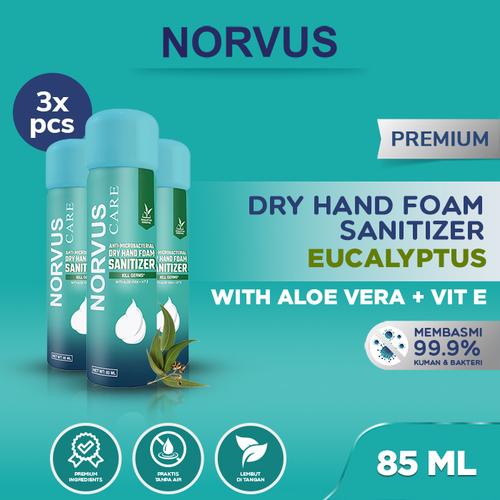 Gambar NORVUS - Dry Hand Foam Sanitizer 3x 85ml dari Norvus Indonesia Tokopedia