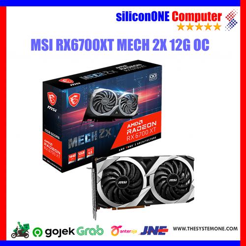 Gambar MSI RX6700XT MECH 2X 12G OC RX6700 RX 6700 6700XT dari silicon ONE Computer Kota Bandung Tokopedia