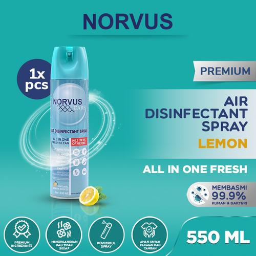 Gambar NORVUS Air Disinfectant Spray Aerosol 550ml - Natural Lemon Breeze dari Norvus Indonesia Jakarta Barat Tokopedia