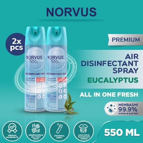 Gambar NORVUS - Eucalyptus 2x 550ml Air Disinfectant Spray Aerosol dari Norvus Indonesia Tokopedia