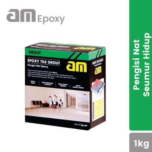 Jual am epoxy tile grout am 55 epoxy nat kramik 1kg Kab - Main Image