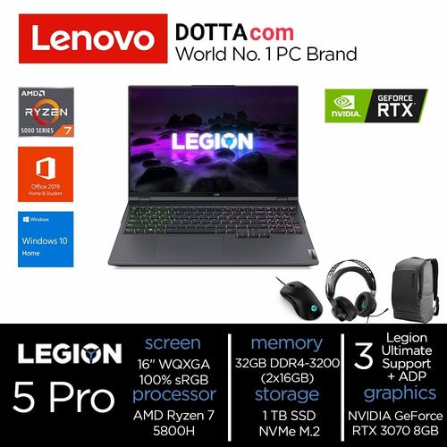 Jual Lenovo Legion Pro 16ACH6H BGID Ryzen 7-5800H 32GB 1TB SSD