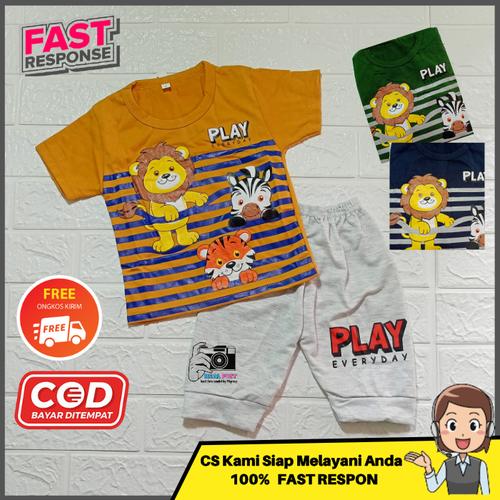 Gambar Baju Pakaian Setelan Stelan Anak Laki Laki Cowok Tanjungkids Murah - PLAY EVERDAY, 1 dari Tanjung Kids Kota Bekasi Tokopedia