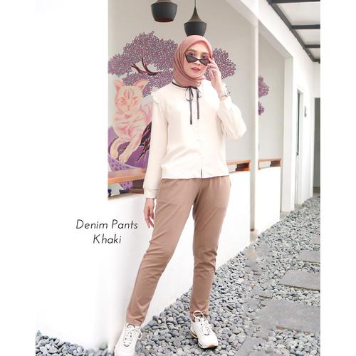 Seri Denim pants warna Khaki 