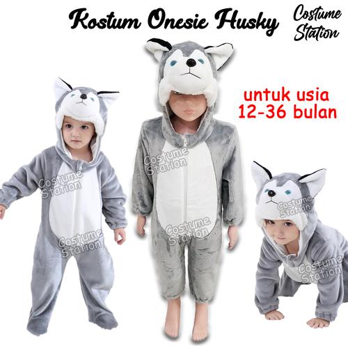 Costume Husky Onesie Child Umorden Animal Dog Husky Romper Costume