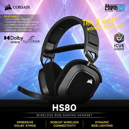 Jual Corsair HS80 RGB Wireless Gaming 