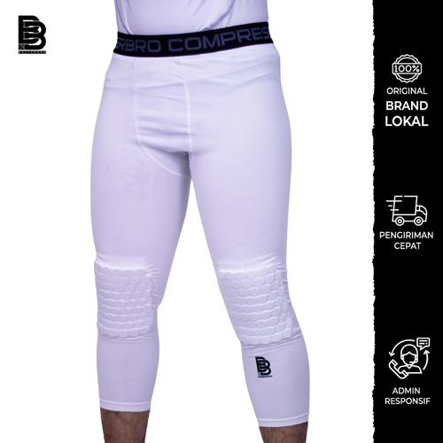 Compression Pants 3/4 Padded - Hitam 