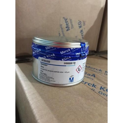 Jual Zinc powder for analysis particle size max 45 µm, Merck, 500 gram