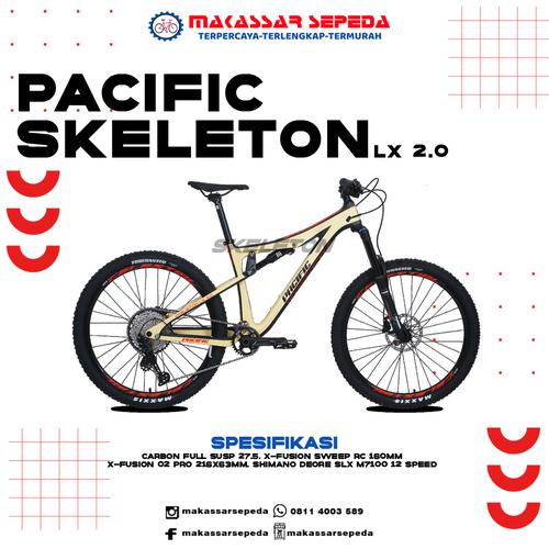 SEPEDA MTB GUNUNG PASIFIC SKELETON LX 27,5 CARBON 12SPEED HYD DIS di  Makassar Sepeda Tokopedia