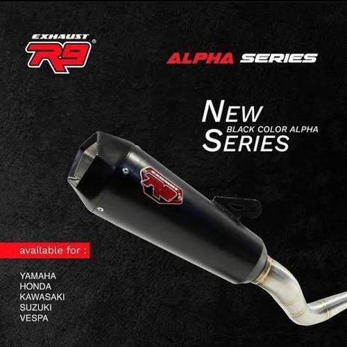 Jual Knalpot R9 Exhaust Alpha Series Yamaha New Nmax 155 Old - Black