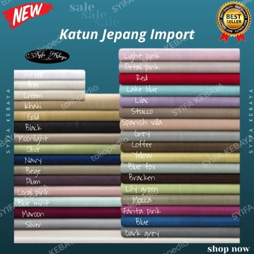 Gambar Katun Jepang Polos Kain Katun Jepang Polos Bahan Katun Jepang Polos dari SYIFA KEBAYA Jakarta Pusat Tokopedia