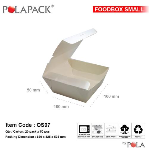 Gambar Foodbox Small / OS07 - 50 Pcs dari PT Pola Paperindo Jakarta Barat Tokopedia