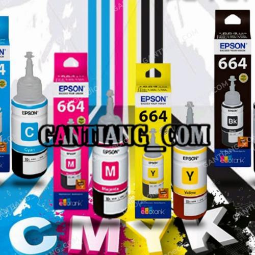 Jual TINTA EPSON 664 ORIGINAL 1 SET L355 L360 L365 L455 L550 L555 - Jakarta  Selatan - GANTIANG_COM | Tokopedia