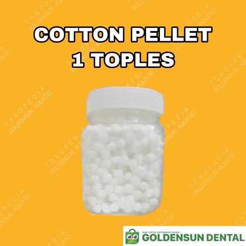 Jual COTTON PELLET Dental Kapas Pellets Pelet Lubang Gigi Toples