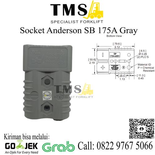 Sb175a Jual SOCKET ANDERSON SB175A - GRAY / SB 175A / SB175A-GRAY FOR FORKLIFT ...