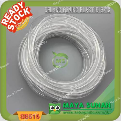 Gambar selang aerator bening elastis 1 roll ukuran 5/16" dari Maya Sunan Jakarta Barat Tokopedia