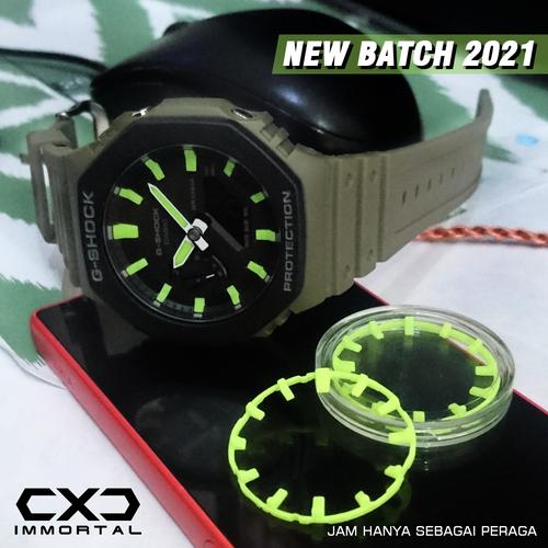 Jual custom index casio gshock ga2100 g-shock ga-2100 new batch 2021 GREEN  - Kota Denpasar - Creative Xtreme Design | Tokopedia