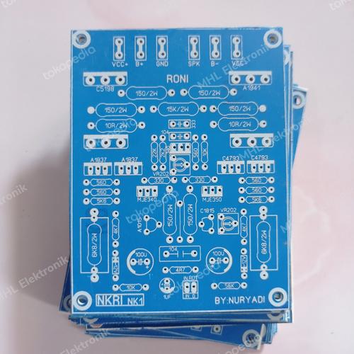 Jual PCB POWER AMPLIFIER NKRI NK1 FIBER FR4 By Nuryadi - FIBER - Kab