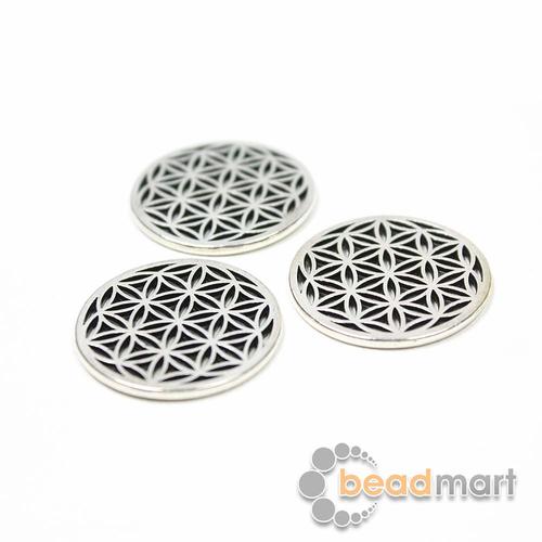 Gambar Manik Metal, Mandala Flower Of Life, 23x1.5mm, 1 Pack, Bahan Aksesoris dari Beadmart Kab. Gianyar Tokopedia