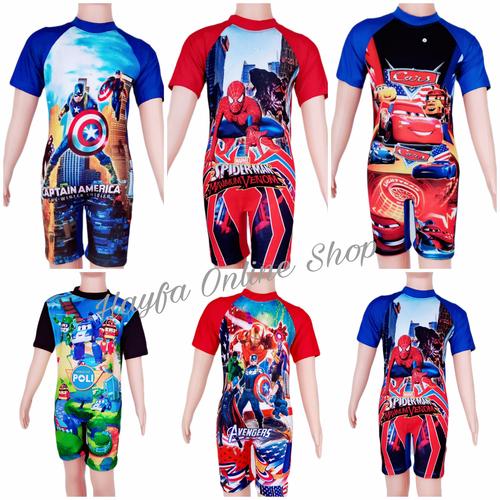 Gambar baju renang anak laki-laki usia 1th sampai 8th - M,L,XL dari Hayfa Online Shop Kab. Bogor Tokopedia
