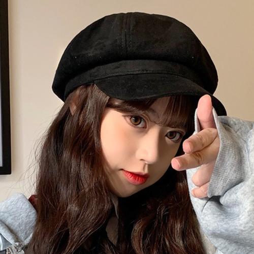 Gambar TOPI BARET FASHION KOREA IMPORT PREMIUM QUALITY CASUAL RETRO STYLE - Hitam dari Famyly8 Jakarta Timur Tokopedia
