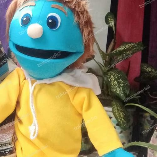 Jual boneka muppet puppet doll cablak ventriloquist dongeng tipe smurf ...