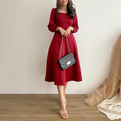 Jual Dress Aurora / Midi Dress / Casual 